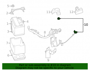 Клемма плюсовая АКБ Subaru Outback 20-23