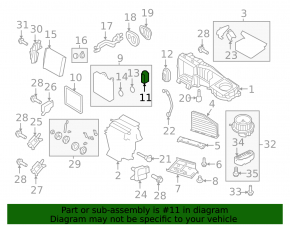 Клапан печки кондиционера Audi Q3 8U 15-18