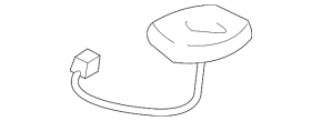 Антенна gps Lincoln Nautilus 19-23