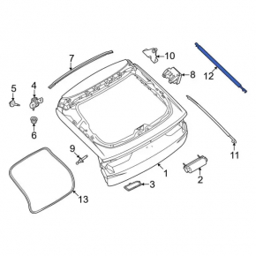 Амортизатор двери багажника правый Ford Mustang Mach-E 21-26 электро