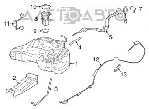 Топливный бак Nissan Maxima A36 16-18 3.5