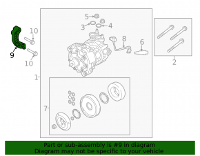 Кронштейн компрессора кондиционера Volvo XC60 22-26 B5, B6