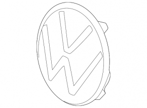 Grila radiator emblema grila VW Tiguan 22-24 sub radar