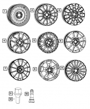 Комплект дисков R15 4шт Fiat 500 12-15