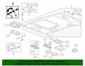 Ручка потолка правая Honda Accord 13-17 беж