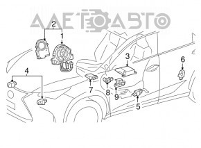 Шлейф руля Lexus IS300 IS350 14-25