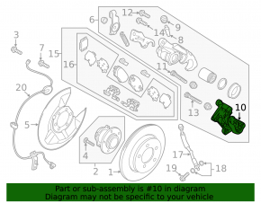 Скоба суппорта задняя левая Mazda 6 14-15