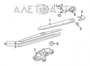 Форсунка омывателя задняя Mazda CX-9 16-23