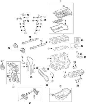 Коленвал Mazda 6 14-21 2.5