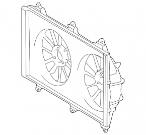 Difuzorul capacului radiatorului gol Toyota Solara 2.4 04-08