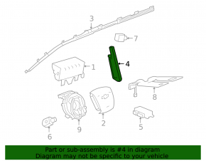 Подушка безопасности airbag левого сиденья GMC Terrain 10-17