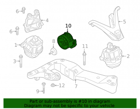 Подушка КПП BMW 5 G30 17-23 4.4T
