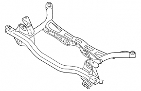 Подрамник задний VW Jetta 19-26