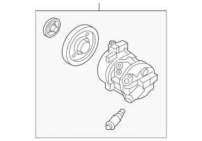 Компрессор кондиционера Hyundai Tucson 17-18 2.0