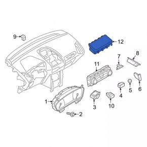 Подушка безопасности airbag коленная водительская левая Ford Ecosport 18-22 бежевая