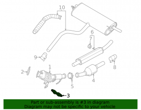Кронштейн приемной трубы Ford Bronco Sport 21-26 1.5T