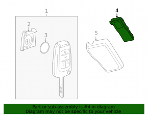 Keyless Entry Key Fob Receiver Module Buick Encore 13-16
