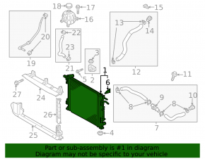 Radiator de răcire cu apă Kia Sportage 17-22 2.0 FWD