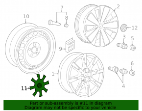 Колпак колесный R18 VW Beetle 12-19
