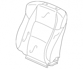 Водительское сидение Acura ILX 13-15 без airbag, электро, кожа черн