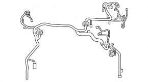 Проводка подкапотная с блоком предохранителей Toyota Camry v40 hybrid
