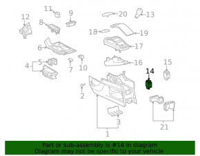 Кнопка блокировки дифференциала Lexus RX350 RX450h 10-15