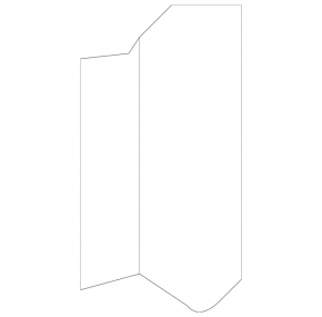 Deflector de aer stânga stâlp B Mercedes W221, negru