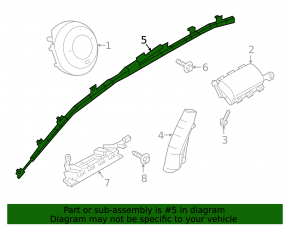 Подушка безопасности airbag боковая шторка правая Mazda 3 19-22 4d Japan built