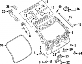Дверь багажника голая Mazda CX-30 20-23