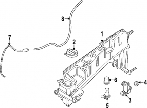 Rezervor de apă pentru spălătorul de parbriz Mazda CX-90 24-26
