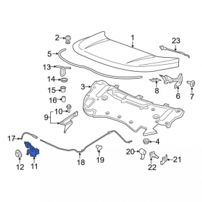 Замок капота Ford Edge 19-24