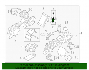 Клапан задней печки кондиционера Mazda CX-9 16-21