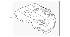 Rezervorul de combustibil Nissan Murano z50 03-08