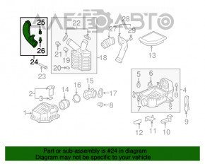 Воздуховод Honda Civic 06-11
