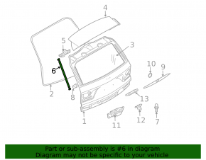 Амортизатор капота левый BMW X3 E83 03-10