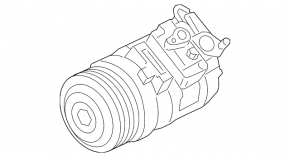 Компрессор кондиционера BMW X3 F25 11-17 N55