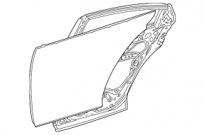 Дверь голая задняя правая Toyota Prius 23-26