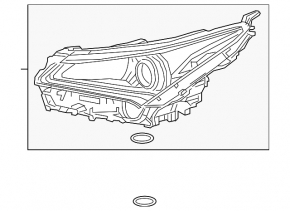 Far față dreapta Lexus NX300 NX300h 18-21 LED