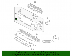 Dop cârlig de remorcare al barei de protecție față Audi A4 B9 20-23