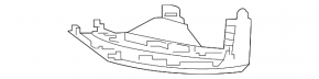 Накладка переднего бампера нижняя левая Mercedes GLC 16-19 AMG pkg