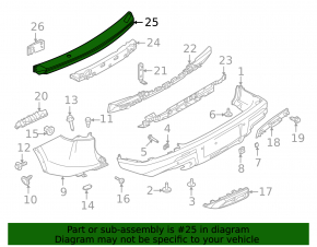 Amplificatorul pentru bara spate Nissan Pathfinder 13-20