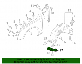 Bara de noroi față stânga Audi Q5 8R 09-17