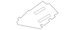 Защита заднего бампера левая Porsche Cayenne 19-26