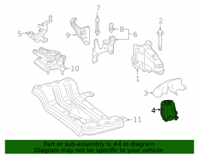 Подушка двигателя левая Mercedes C-class W205 300 15-21