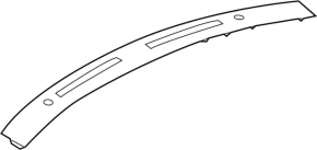 Decorație panou frontal pentru difuzoare Infiniti Q50 14-20 negru