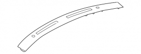 Decorație panou frontal pentru difuzoare Infiniti Q50 14-20 negru