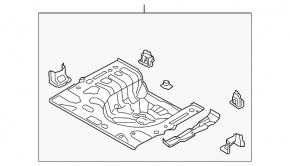 Capacul portbagajului Kia Forte 4d 14-18