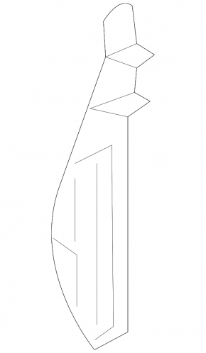 Decorat panou frontal lateral dreapta Hyundai Tucson 16-18 gri