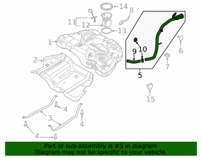 Заливная горловина топливного бака Ford Fusion mk5 13-20