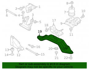 Кронштейн подушки КПП Subaru Outback 15-19